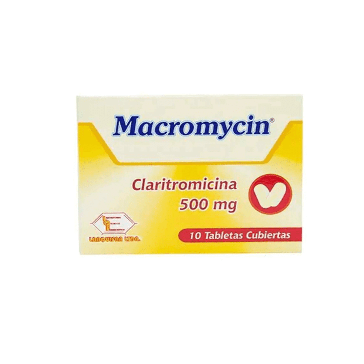 MACROMYCIN(CLARITROMICINA) 500 MG X 10 TAB (LABQUIFAR)