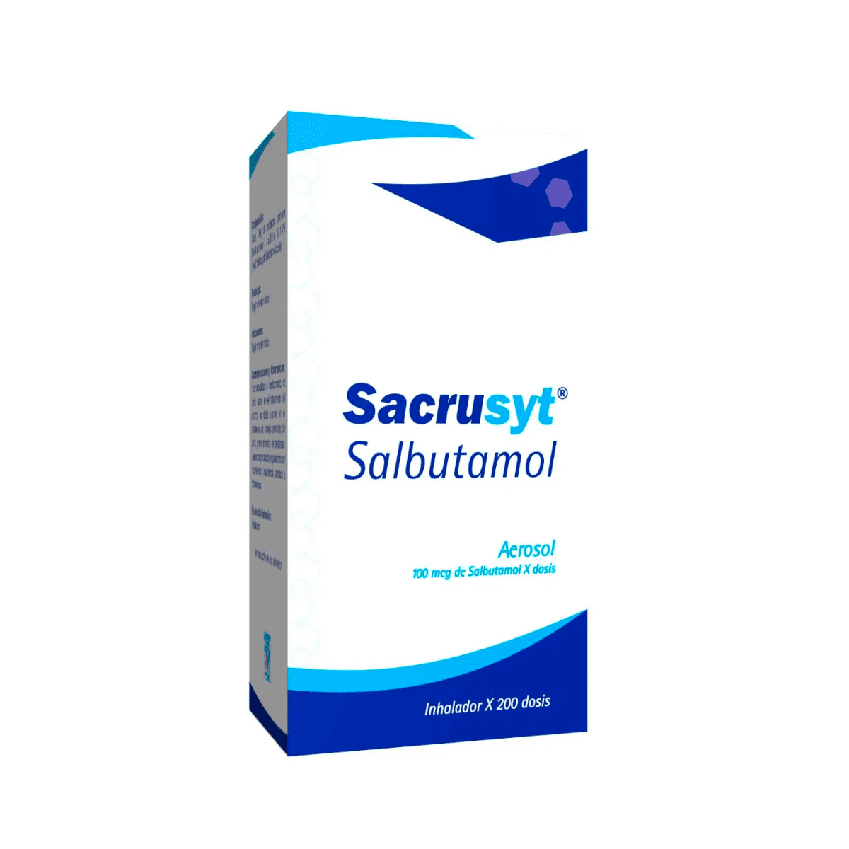SACRUSYT(SALBUTAMOL)  100 MCG/ DOSIS- INHALADOR  200 DOSIS -(BCN)