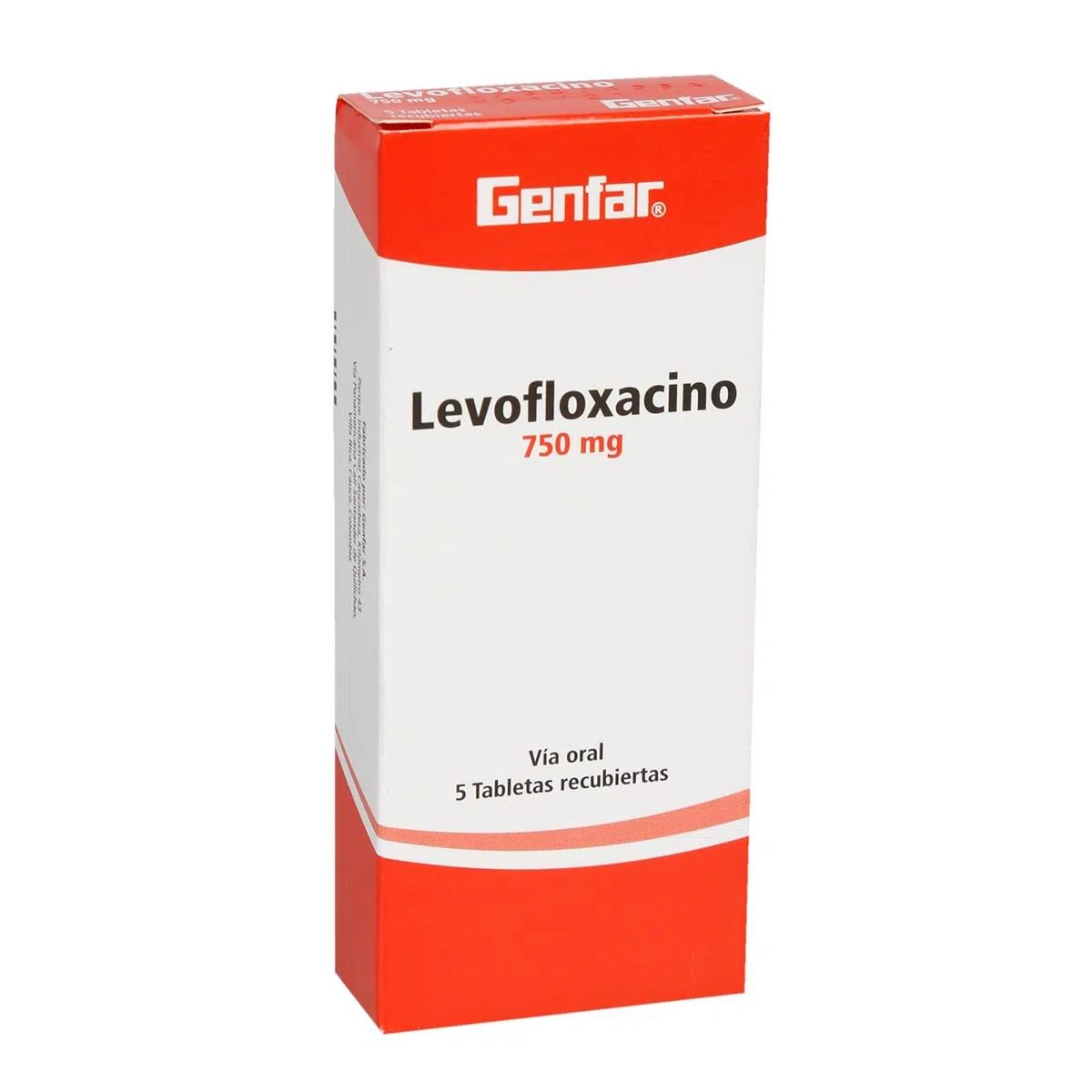 LEVOFLOXACINO 750 MG X 5 TBS (GENFAR)