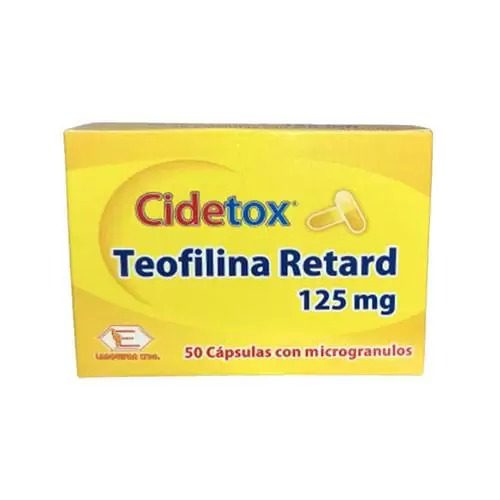 CIDETOX 125MG (TEOFILINA) X 50 CAP (BIOQUIFAR)