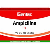 AMPICILINA 1 GR - CAJA  X 100 TAB (GENFAR)