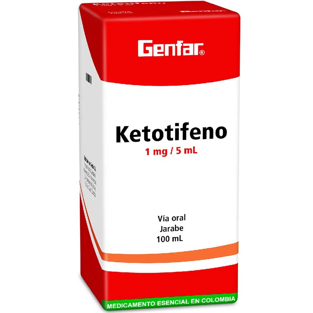 KETOTIFENO JBE 1MG X 100 ML (GENFAR)