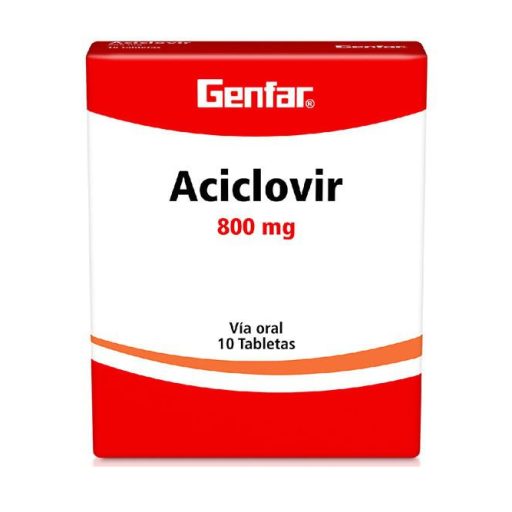 ACICLOVIR 800 MG X 10 TAB (GENFAR)