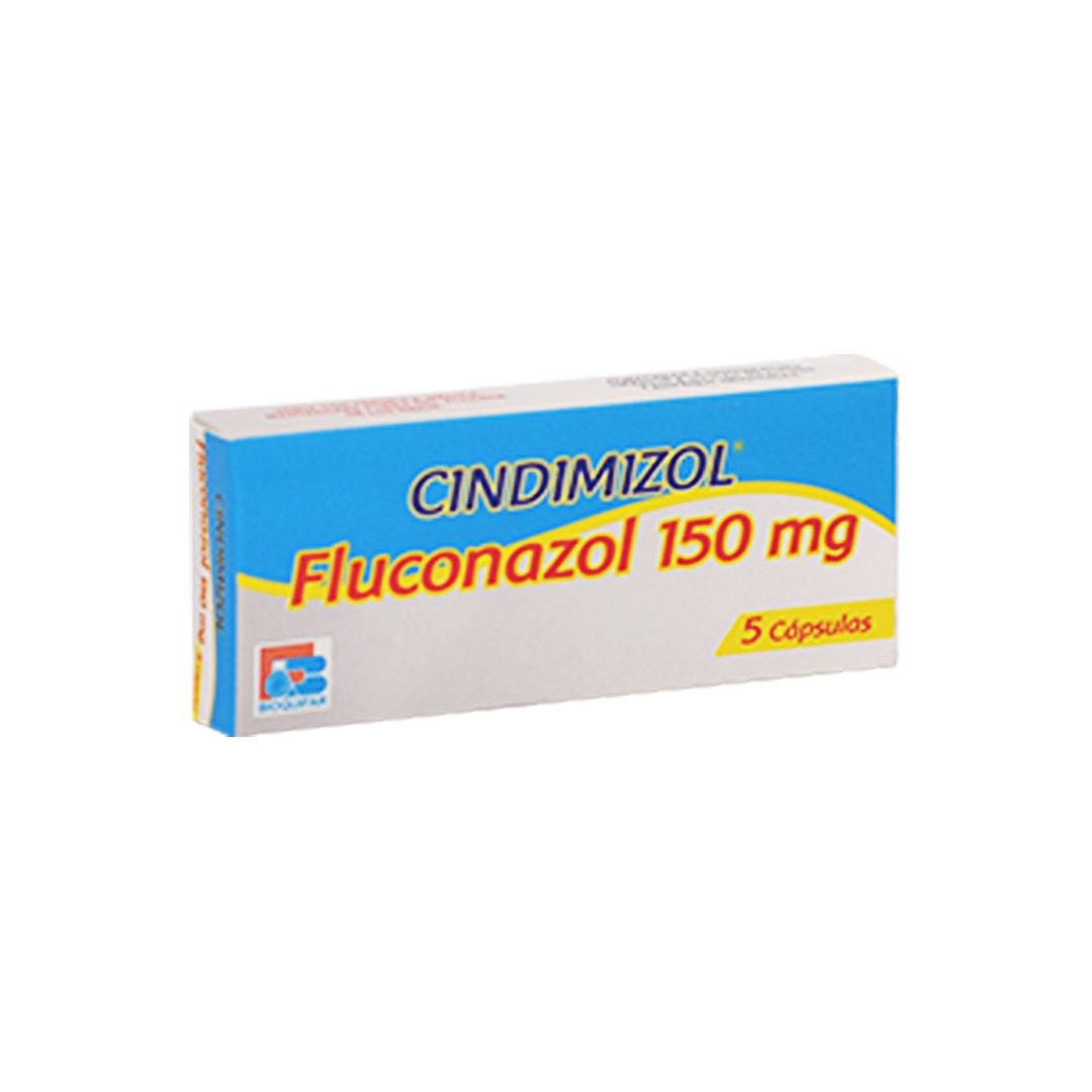 CINDIMIZOL(FLUCONAZOL) 150 MG X 5 CAP (BIOQUIFAR)