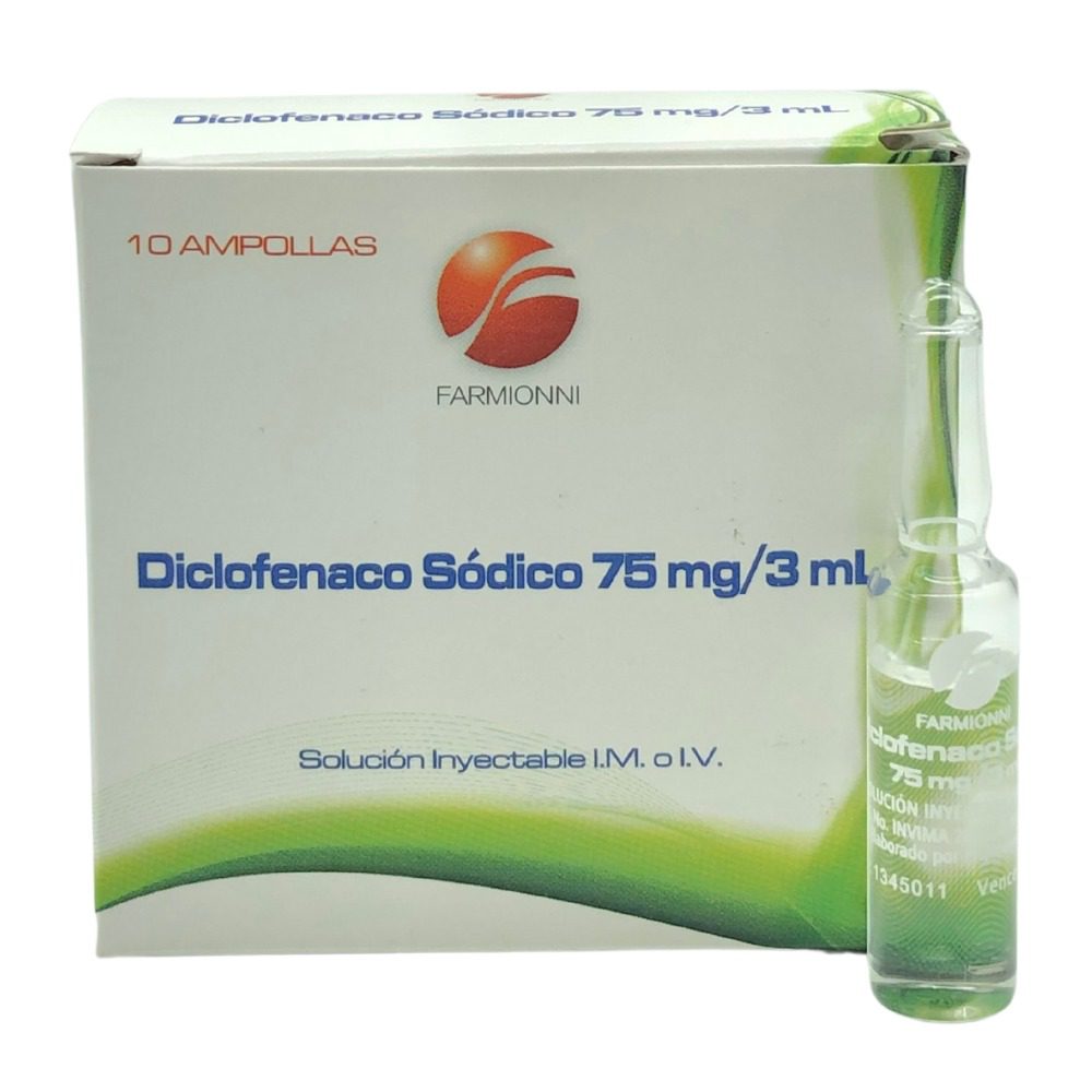 DICLOFENACO 75MG/3ML X 10 AMP (FARMIONNI)
