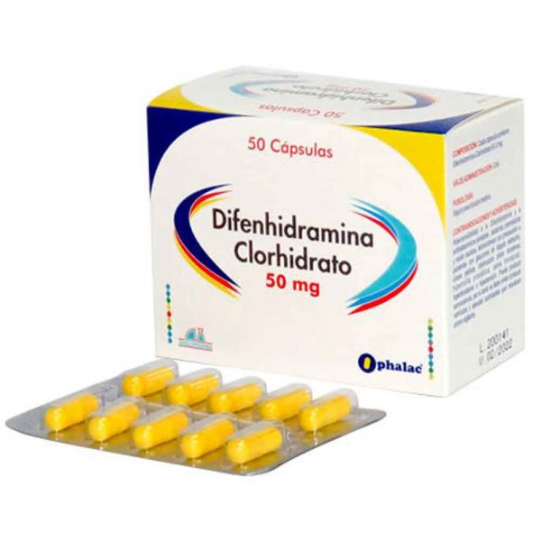 DIFENHIDRAMINA 50 MG X 50 CAPS (OPHALAC)
