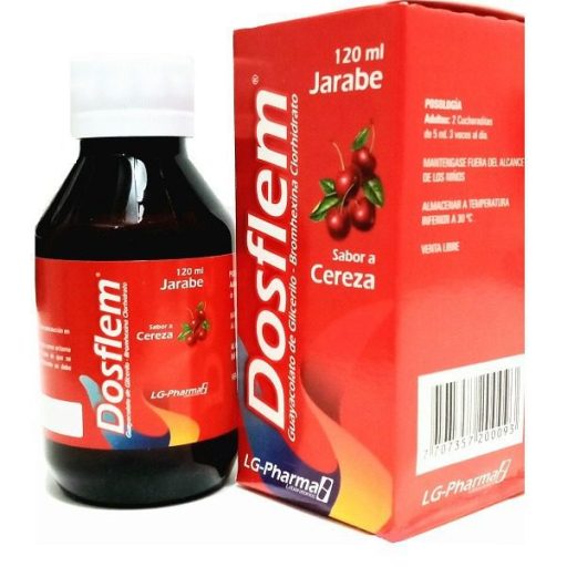 DOSFLEM ADULTO (GUAYACOLATO/BROMHEXINA)JBE  X 120 ML--LG-PHARMA