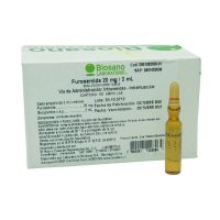 FUROSEMIDA 20MG /2ML X 10 AMPOLLAS(BIOESTERIL)