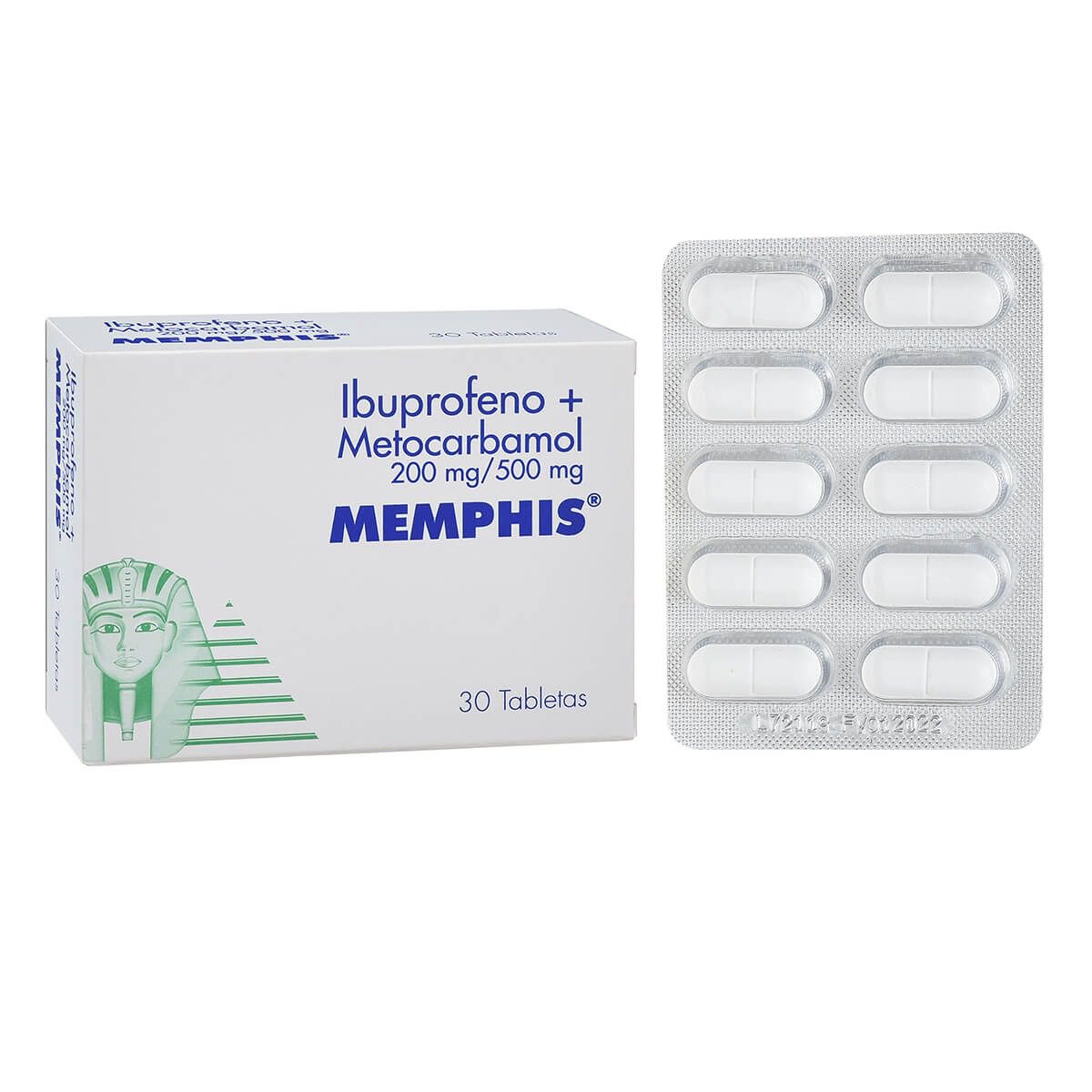 IBUPROFENO+ METOCARBAMOL X 30 TAB (MEMPHIS)