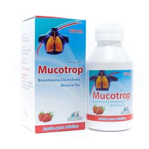 MUCOTROP ADUL (BROMHEXINA CLOR 8MG/5ML)  FCO X 120 ML-ANGLOPHARMA