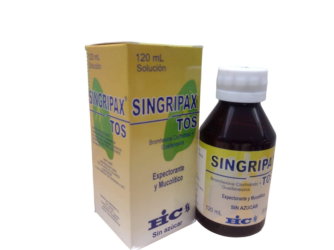 SINGRIPAX TOS(BROMHEXINA/GUAYACOLATO) X 120 ML
