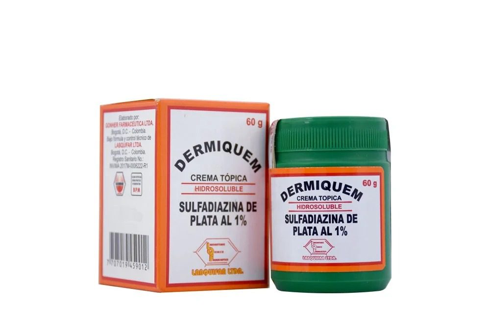 SULFADIAZINA DE PLATA (DERMIQUEN) X 60 GR--LABQUIFAR
