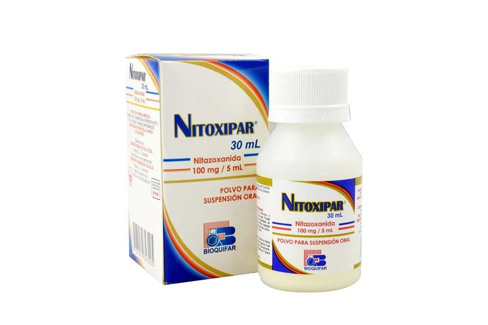NITOXIPAR(NITAZOXANIDA) 100 MG X 30 ML (BIOQUIFAR)