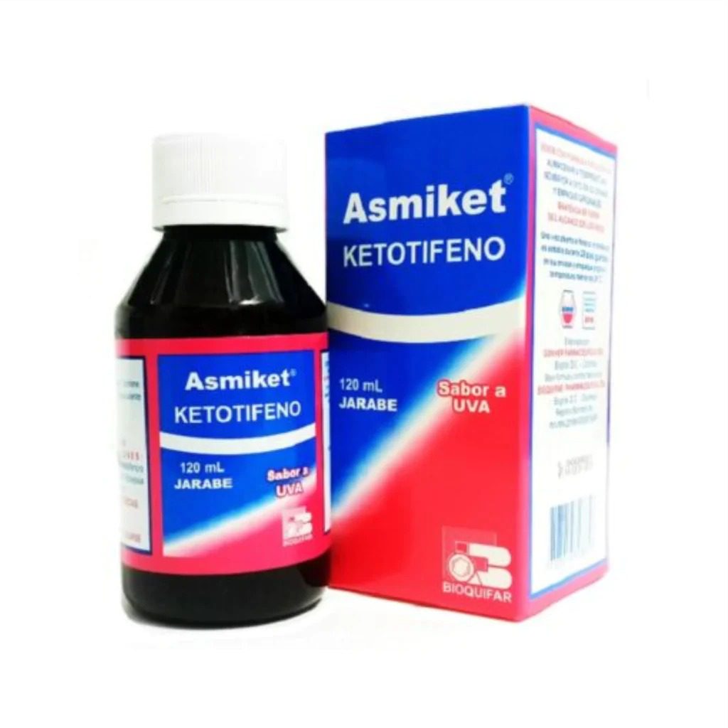 ASMIKET JBE (KETOTIFENO) 1MG/5ML  UVA FCO X 120 ML -BIOQUIFAR