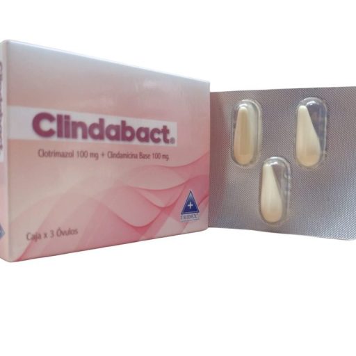 CLINDAMICINA+CLOTRIMAZOL X 3 OVULOS(CLINDABACT)