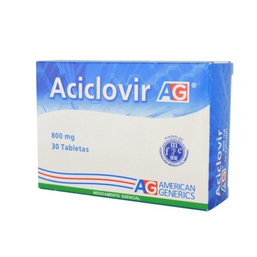 ACICLOVIR 800 MG X 30 TAB (AG)