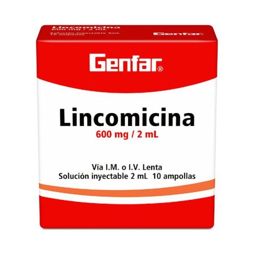 LINCOMICINA 600 MG X 10 AMP (GENFAR)