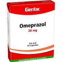 OMEPRAZOL 20 MG- CAJA  X 10 CAPSULAS - GENFAR