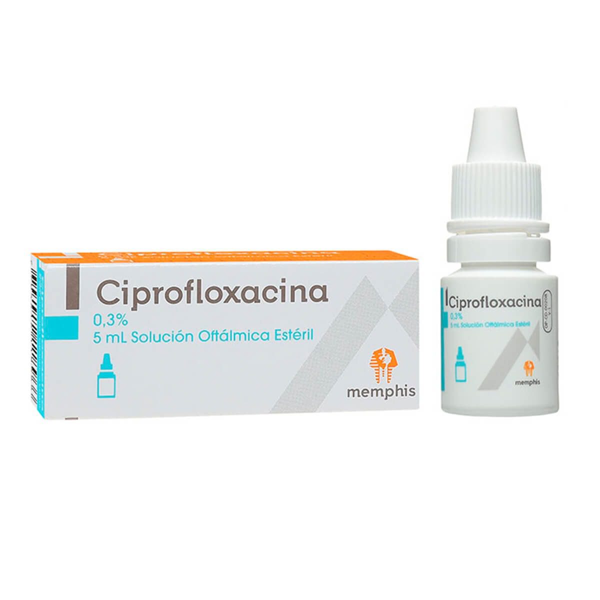 CIPROFLOXACINO 0.3% SOLUCION OFTALMICA X 5 ML (MEMPHIS)
