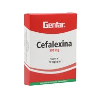 CEFALEXINA 500 MG X 10 CAP --GENFAR