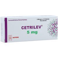 CETRILEV (LEVOCETIRIZINA) 5 MG X 30 TBS-- HETERO