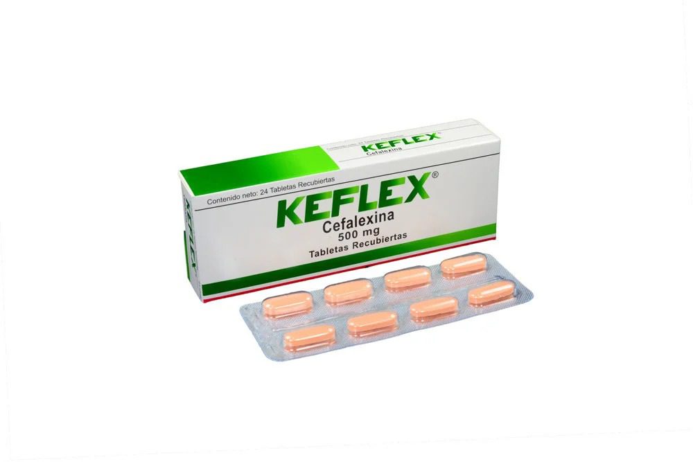 KEFLEX (CEFALEXINA) 500 MG X 24 TAB--FARMA DE COLOMBIA