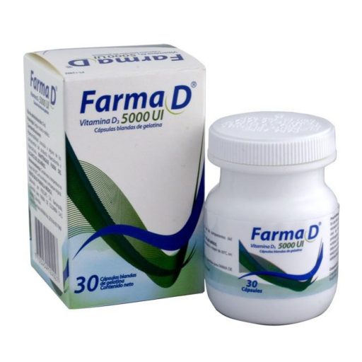 FARMA D VITAMINA D3 5000UI 30 CAP (FARMA DE COLOMBIA)