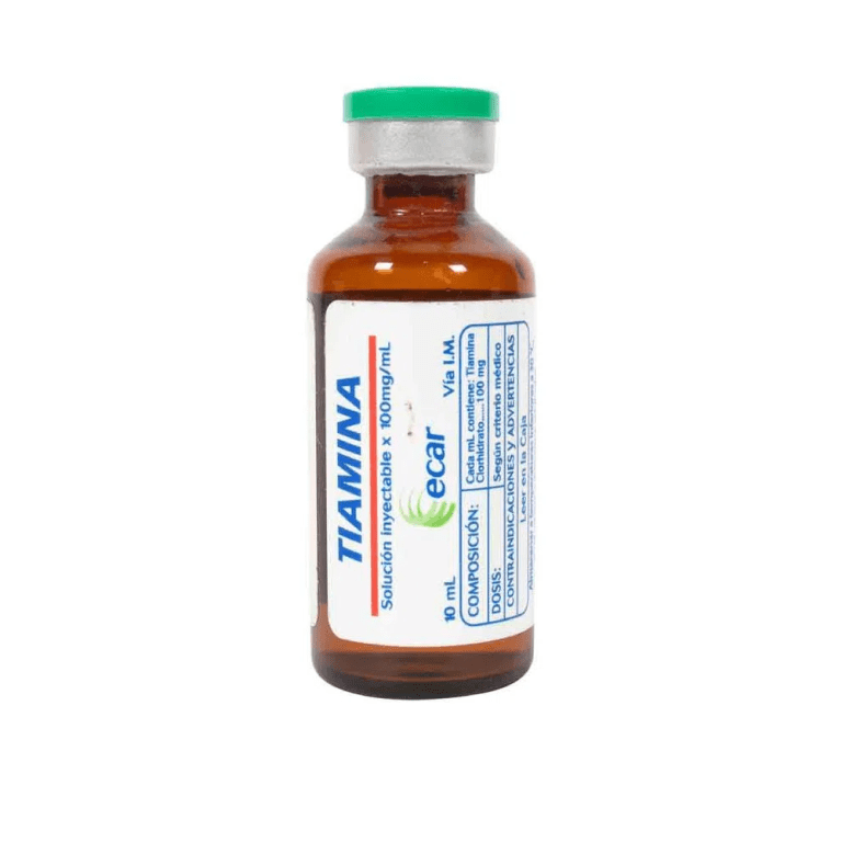 TIAMINA 100MG/ML INYECTABLE I.M. VIAL / AMPOLLA  X 10 ML (ECAR)
