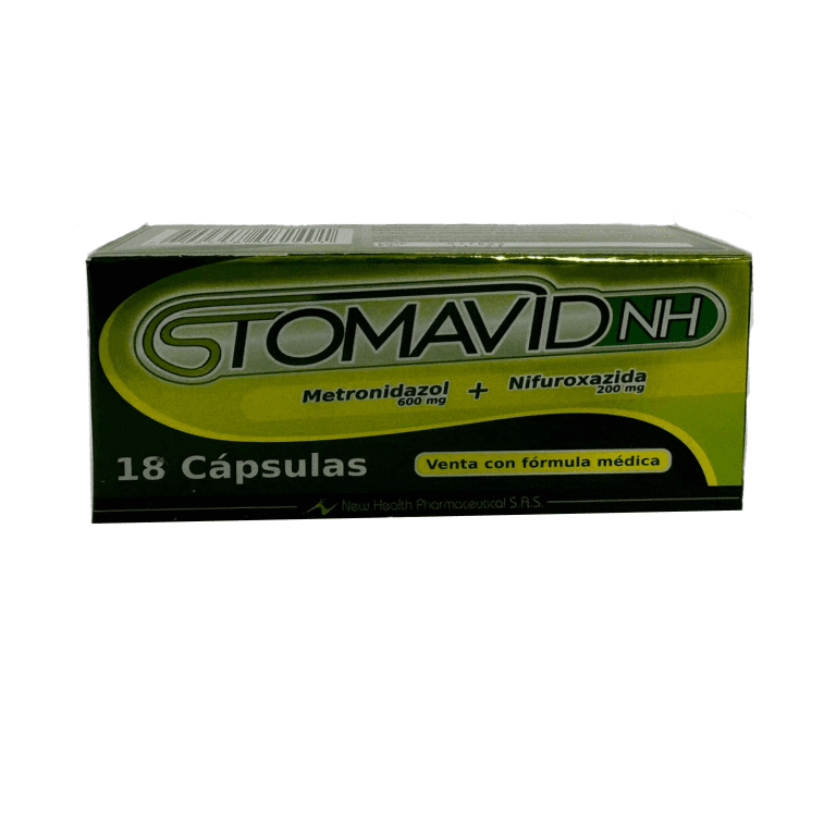 STOMAVID (METRONIDAZOL/NIFUROZAXIDA) X 18 CAPS (NEW HEALTH)