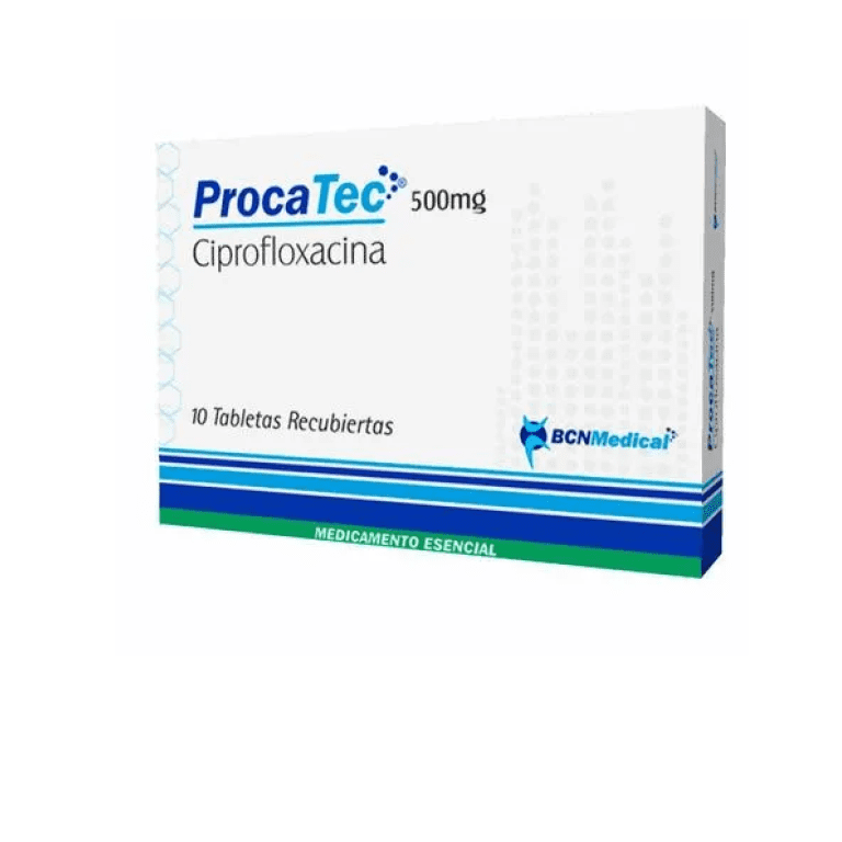 CIPROFLOXACINO (PROCATEC) 500 MG  CAJA X 10 TAB (FAES)