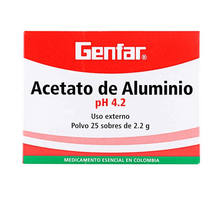 ACETATO DE ALUMINIO X 25 SOBRES (GENFAR)