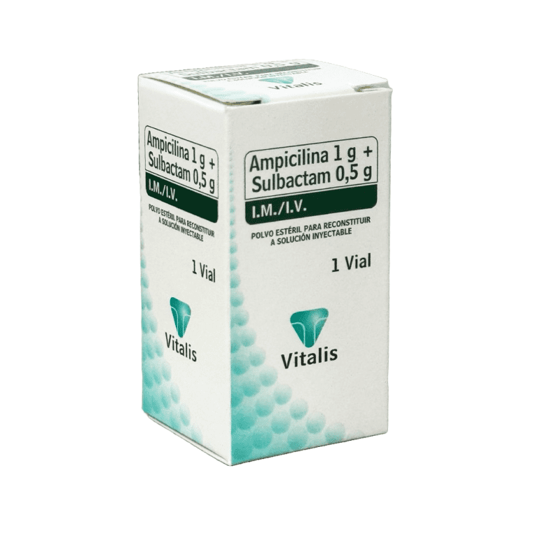 AMPICILINA SULBACTAM 1.5GM AMPOLLA (VITALIS)