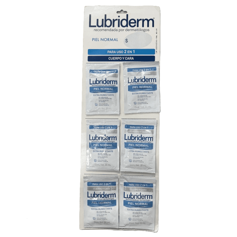LUBRIDERM EXTRAHUMECTANTE X 6 SOBRES AZUL