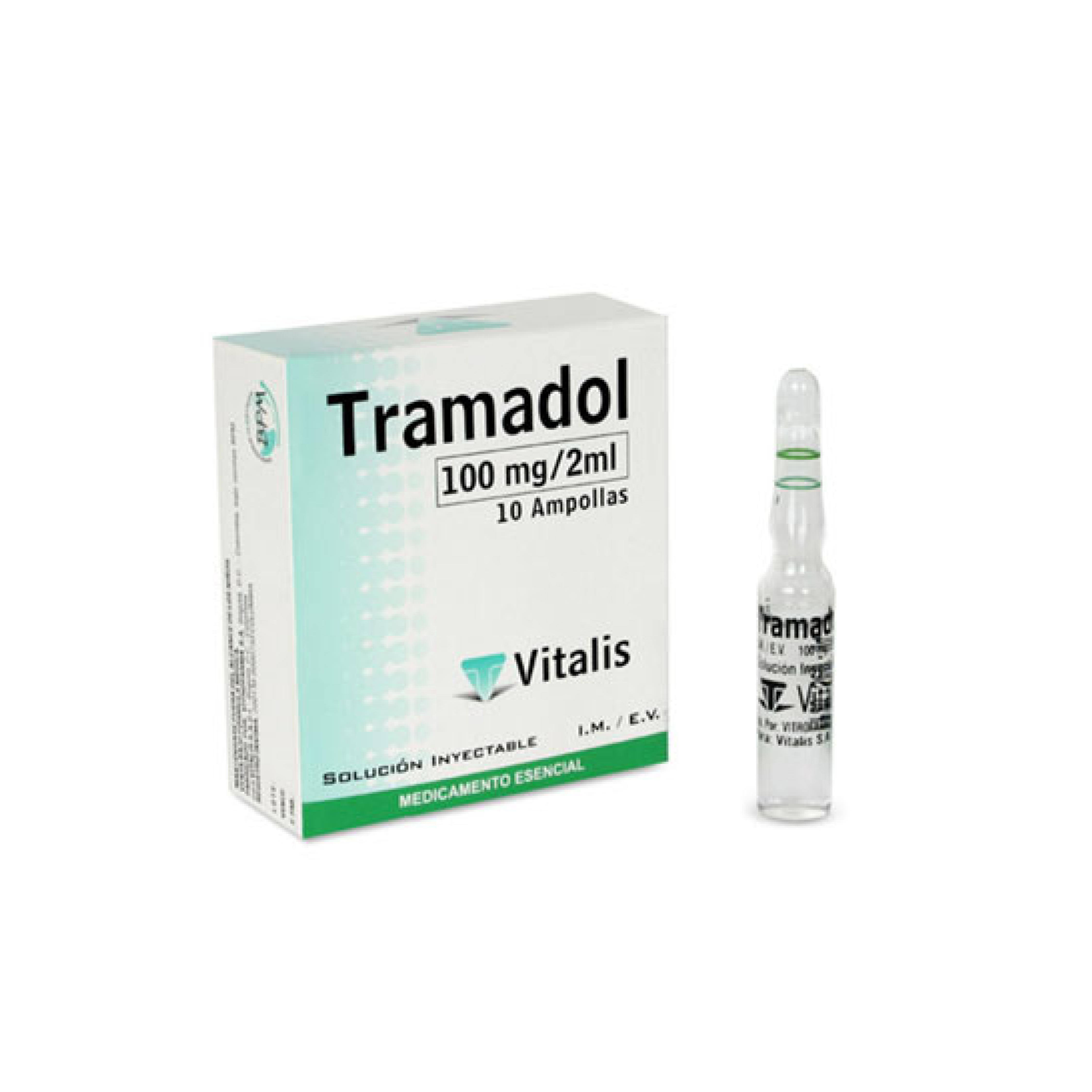 TRAMADOL 100 MG CAJA X 10 AMP (VITALIS)