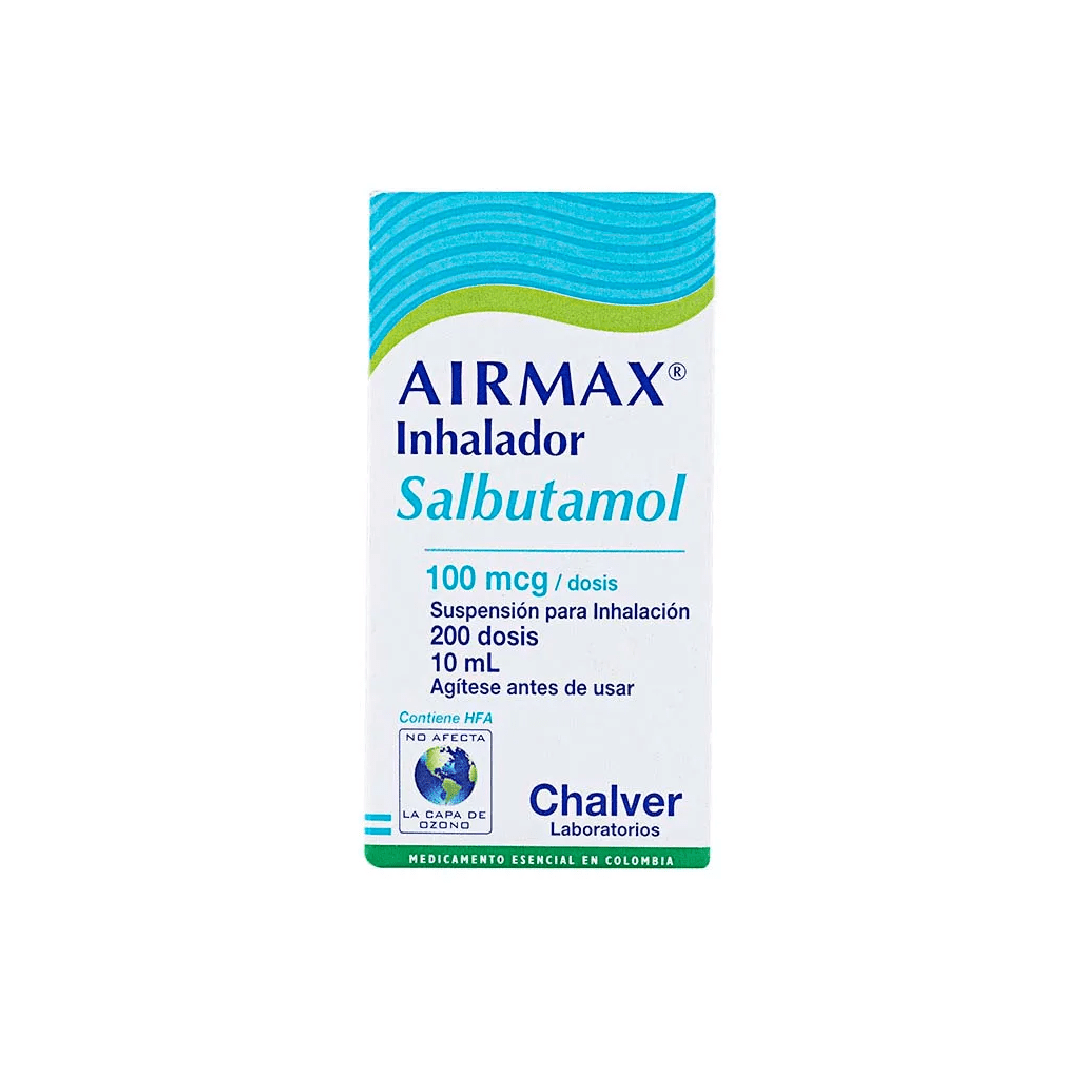 AIRMAX(SALBUTAMOL) INHALADOR 100 MCG (CHALVER)