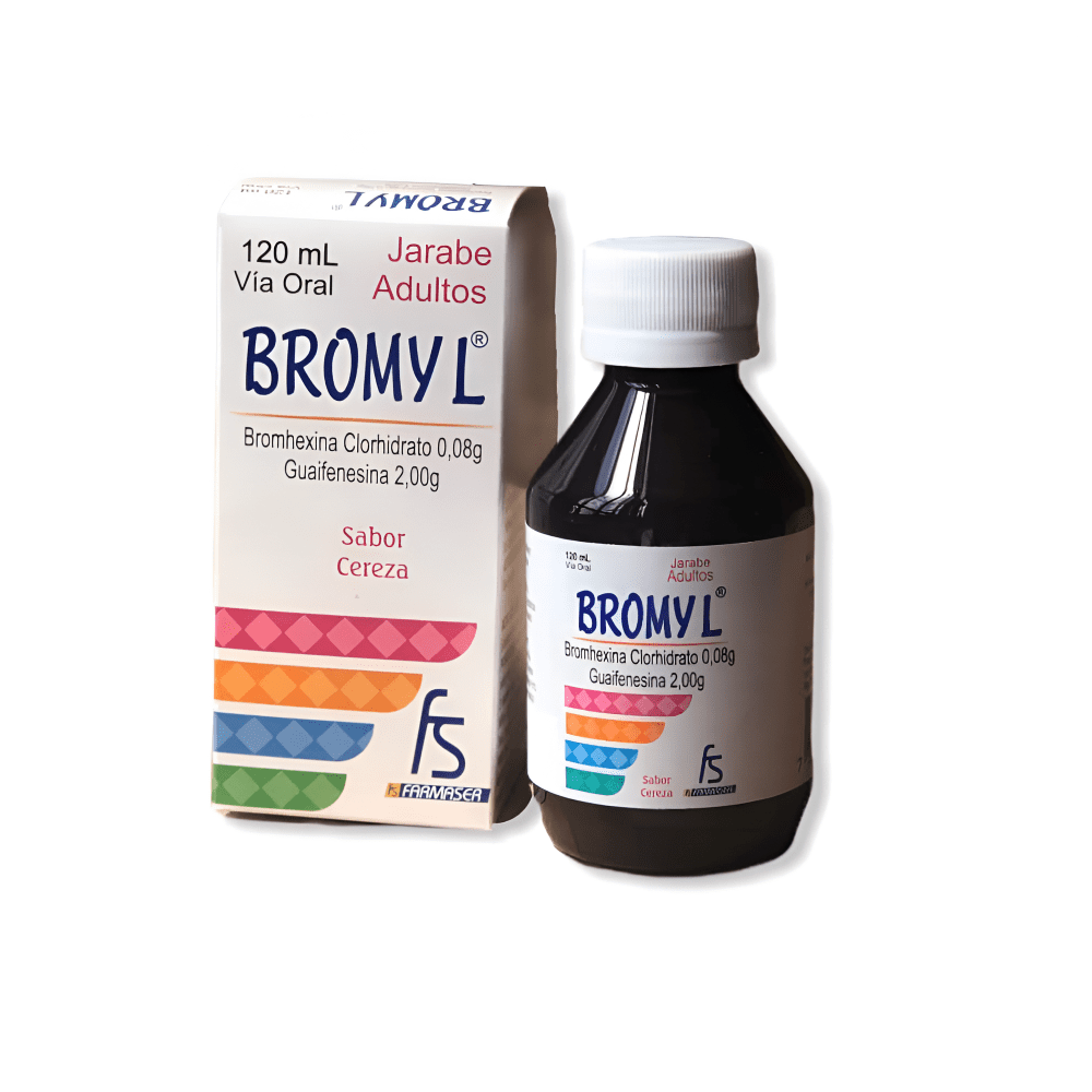 BROMYL (BROMHEXINA/GUAYACOLATO) JARABE FCO  X 120 ML