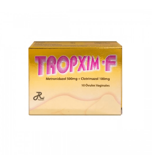 TROPXIM-F X 10 OVULOS (METRONIDAZOL+CLOTRIMAZOL ) (RUECAN)
