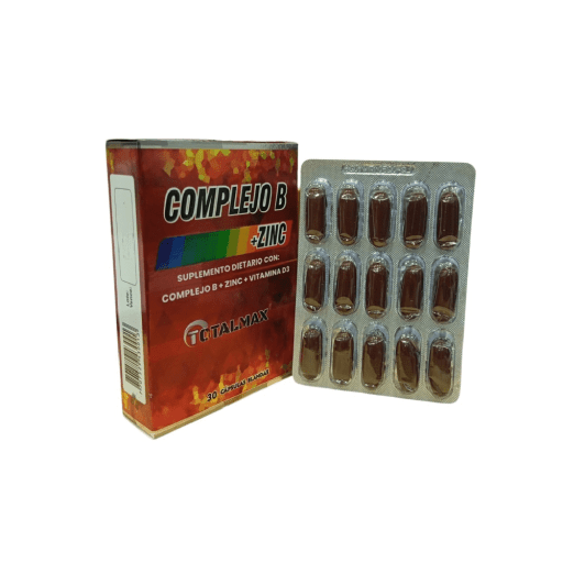 COMPLEJO B+ ZINC + VIT D3 - CAJA  X 30 CAPS (TOTAL MAX)